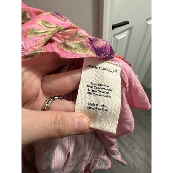 loveshackfancy Mariata Floral Lace Trim Maxi Dress Size 6 - Picture 9 of 13